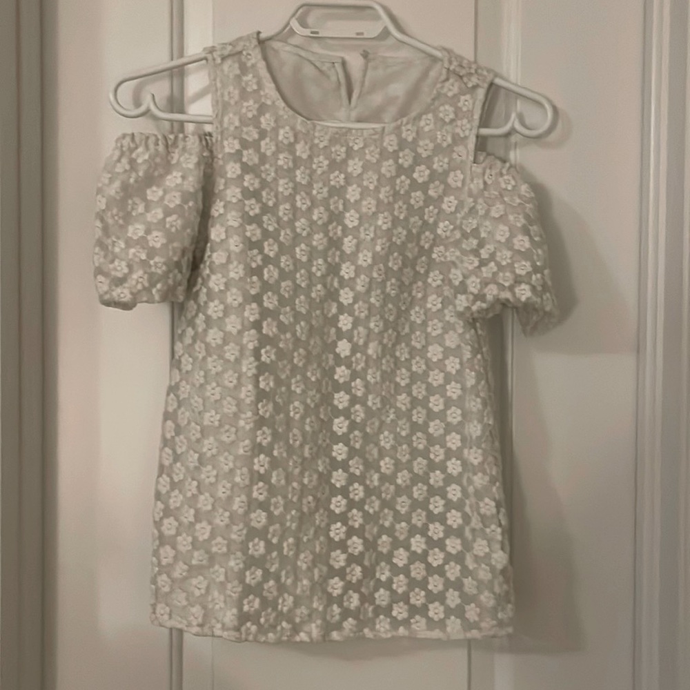 flower pattern off-shoulder top
